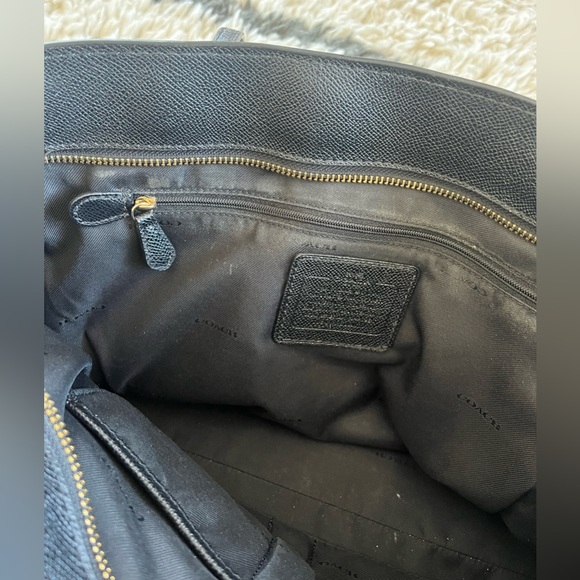 Coach Turn Lock Leather Tote - Picture 4 of 8